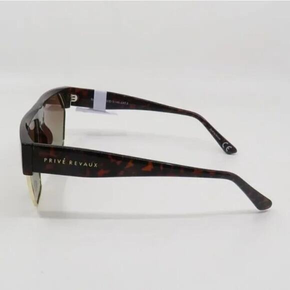 Prive Revaux Sunglasses Polarized Spicy New Tortoise-Gold/Brown Geometric - Picture 4 of 5